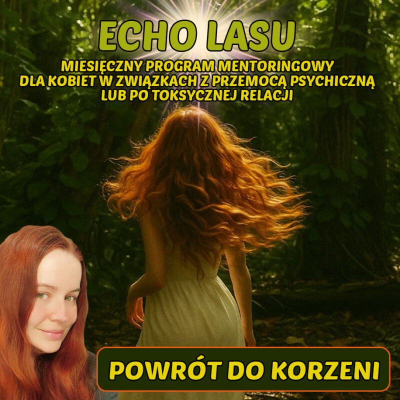 Echo Lasu - miesięczny program mentoringowy dla kobiet w trakcie/po/ przemocowych małżeństwach/toksycznych relacjach
